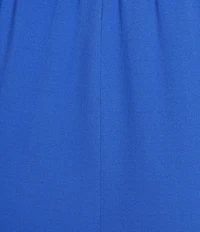 Eileen Fisher Silk Georgette Elastic Waist Wide Ankle Pants