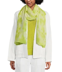 Eileen Fisher Silk Georgette Hand Dyed Scarf