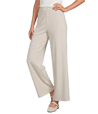 Eileen Fisher Sleek Ponte Knit Wide Ankle Pants