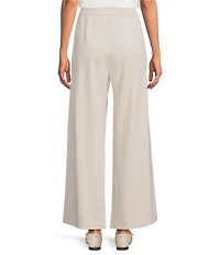 Eileen Fisher Sleek Ponte Knit Wide Ankle Pants