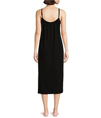 Eileen Fisher Organic Cotton Sleeveless Scoop Neck Knit Nightgown