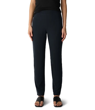 Eileen Fisher Straight Leg Pull-On Slim Ankle Pants