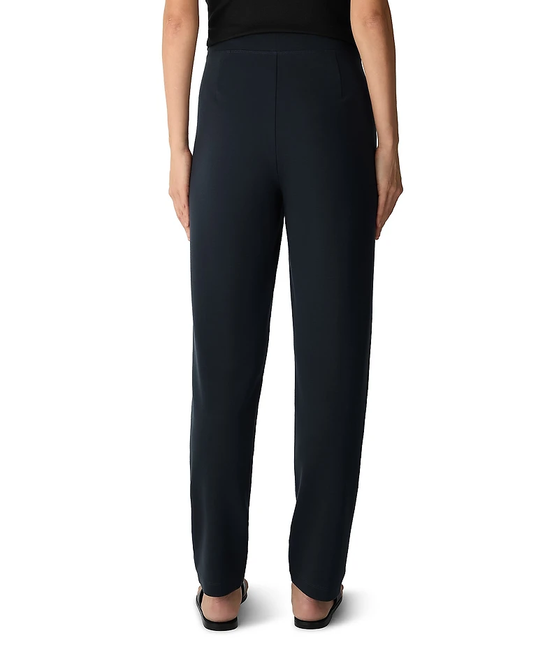 Eileen Fisher Straight Leg Pull-On Slim Ankle Pants