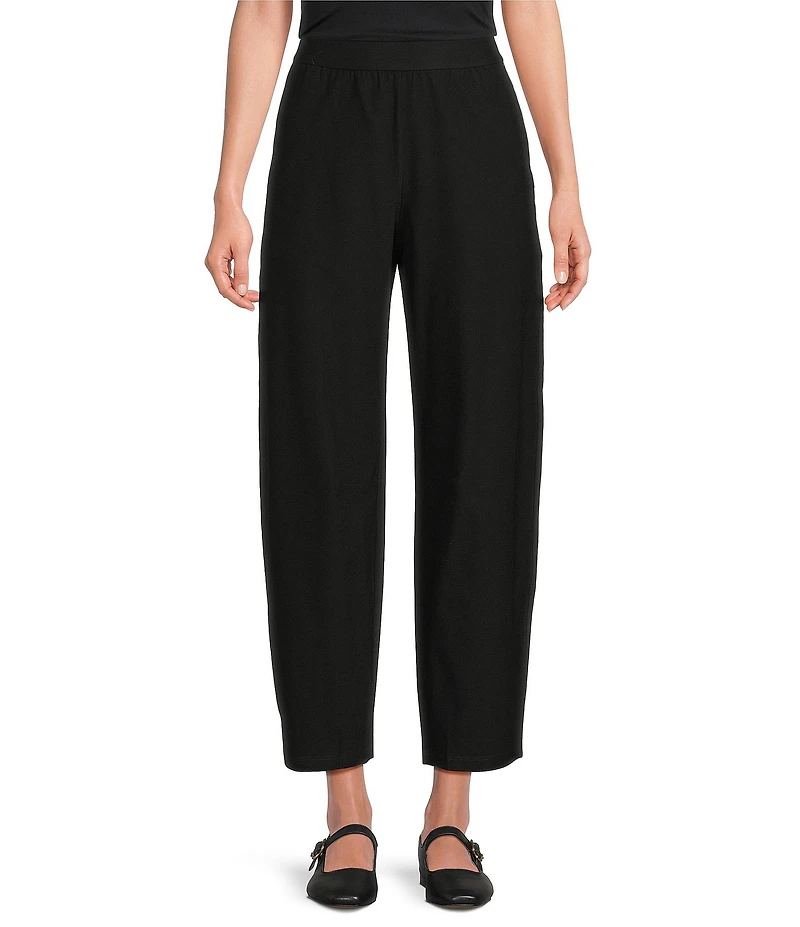 Eileen Fisher Stretch Crepe Ankle Barrel Pants