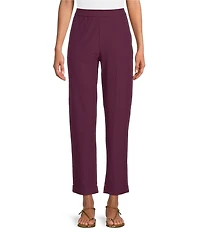 Eileen Fisher Stretch Crepe Flat Front Ankle Tapered Pants