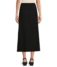 Eileen Fisher Stretch Crepe Front Slit Straight Skirt
