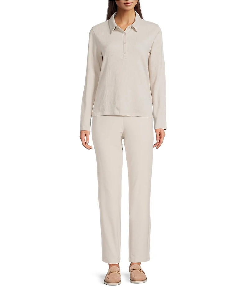 Eileen Fisher Stretch Crepe Slim Ankle Pants