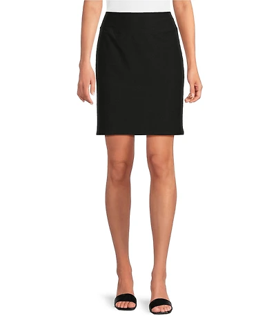 Eileen Fisher Stretch Crepe Straight Mini Skirt