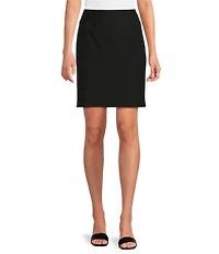 Eileen Fisher Stretch Crepe Straight Mini Skirt