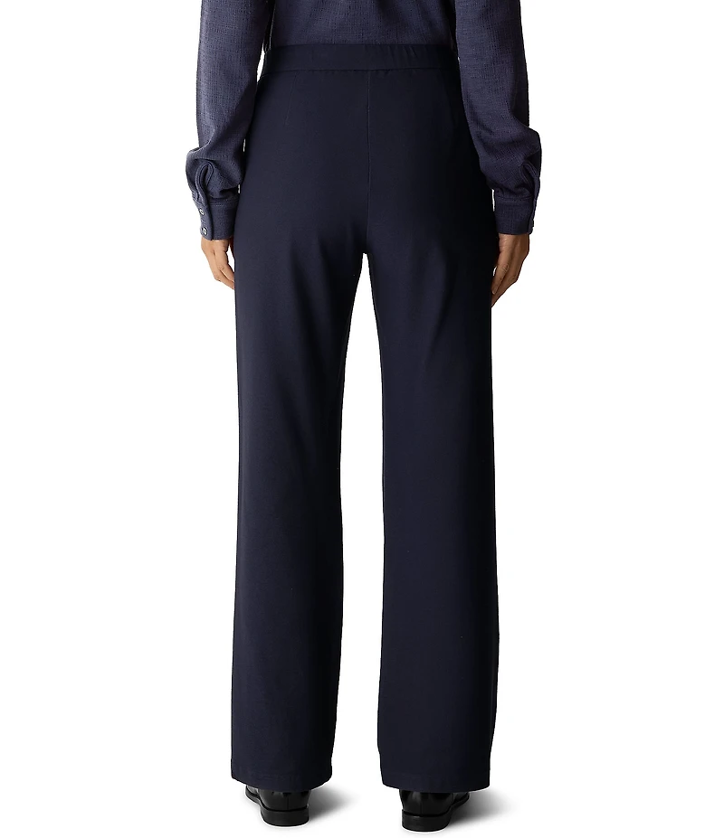 Eileen Fisher Stretch Crepe Straight Pants