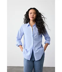 Eileen Fisher Stretch Denim Straight Ankle Jeans