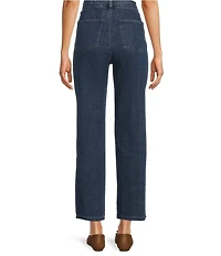 Eileen Fisher Stretch Denim Straight Ankle Jeans