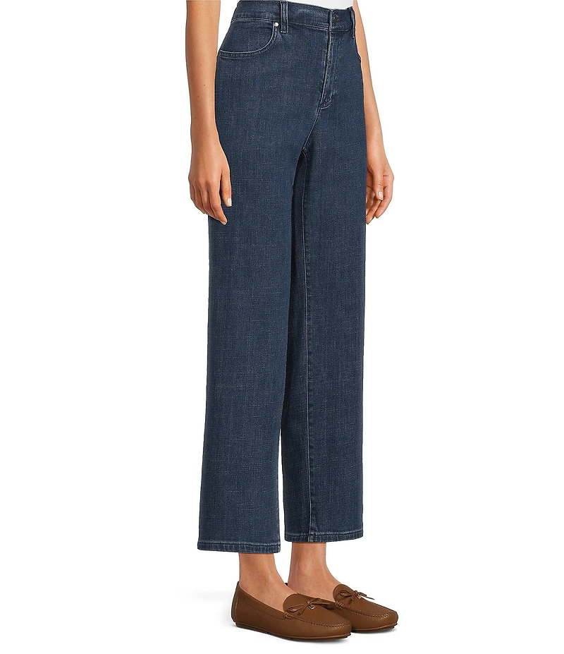 Eileen Fisher Stretch Denim Straight Ankle Jeans
