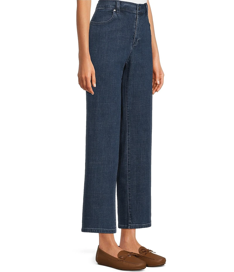 Eileen Fisher Stretch Denim Straight Ankle Jeans