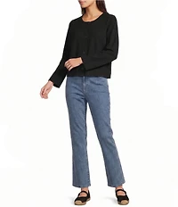 Eileen Fisher Stretch Jersey Crew Neck Long Sleeve Jacket