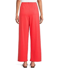 Eileen Fisher Stretch Jersey High Waisted Wide Leg Pants