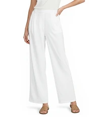 Eileen Fisher Stretch Jersey High Waisted Wide Leg Pants