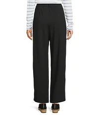 Eileen Fisher Stretch Jersey High Waisted Wide Leg Pants