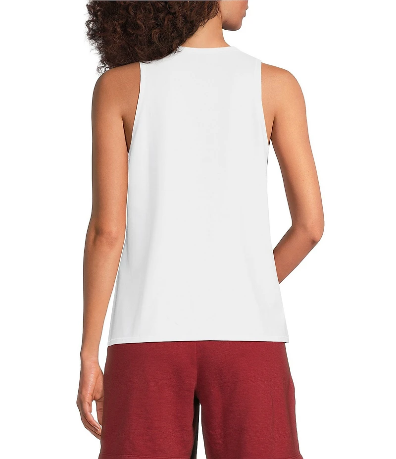 Eileen Fisher Stretch Jersey Round Neck Sleeveless Slim Tank