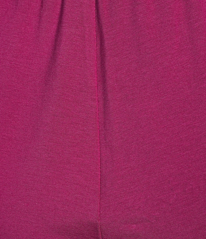 Eileen Fisher Stretch Organic Cotton Blend Jersey Straight Leg Pull-On Ankle Pants