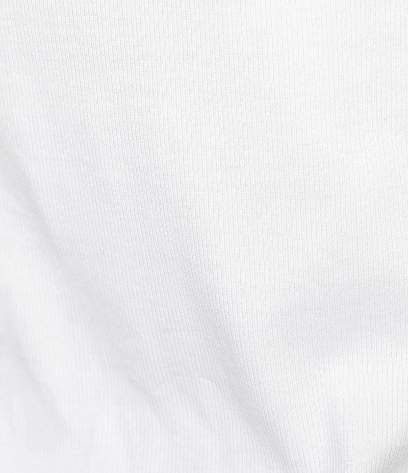 Eileen Fisher Organic Cotton Blend Stretch Rib Knit Scop Neck Sleeveless Tank