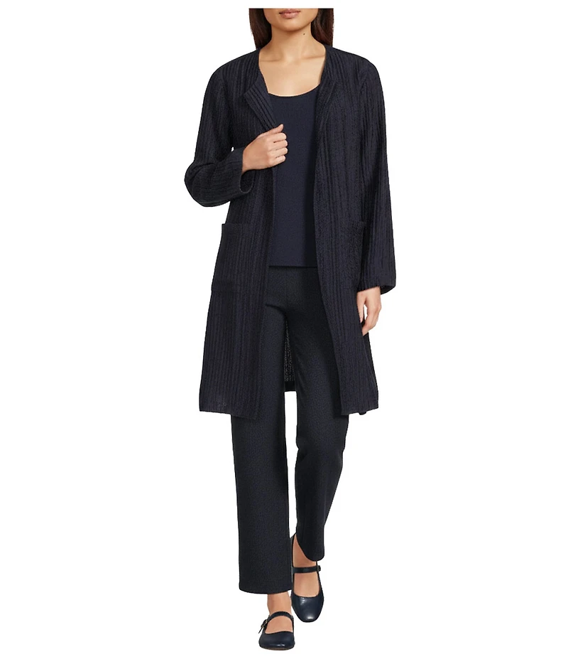 Eileen Fisher Stretch Silk Jersey Scoop Neck Sleeveless Slim Tank