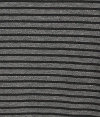 Eileen Fisher Striped Brushed Terry Round Neck Long Sleeve Box Top