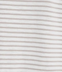 Eileen Fisher Striped Organic Cotton Slub Crew Neck Short Sleeve Dress