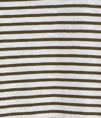 Eileen Fisher Striped Organic Cotton Slub Crew Neck Short Sleeve Dress