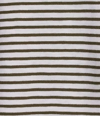 Eileen Fisher Striped Organic Cotton Slub Knit Crew Neck Short Sleeve Tee Top