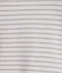 Eileen Fisher Striped Organic Cotton Slub Knit Crew Neck Short Sleeve Tee Top