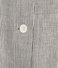Eileen Fisher Striped Organic Linen Sheen Point Collar Long Sleeve A-Line Jacket