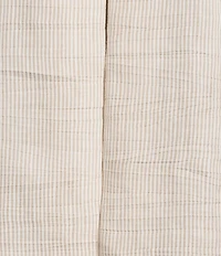 Eileen Fisher Striped Organic Linen Sheen Point Collar Long Sleeve A-Line Jacket
