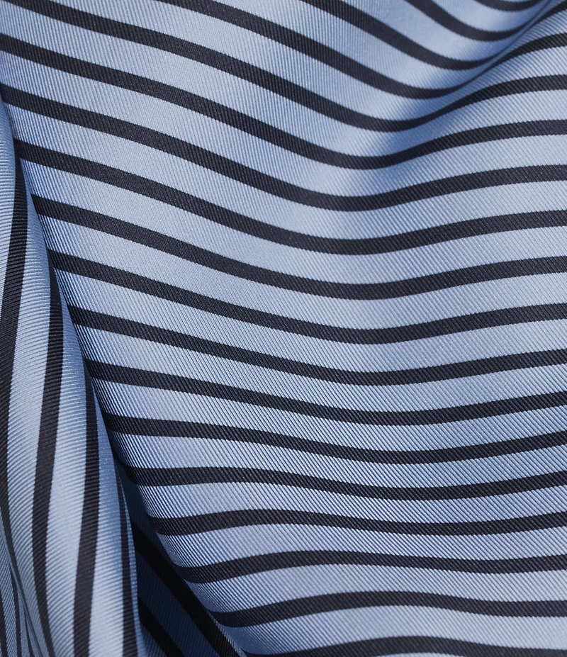 Eileen Fisher Striped Printed Silk Twill Bandana Scarf