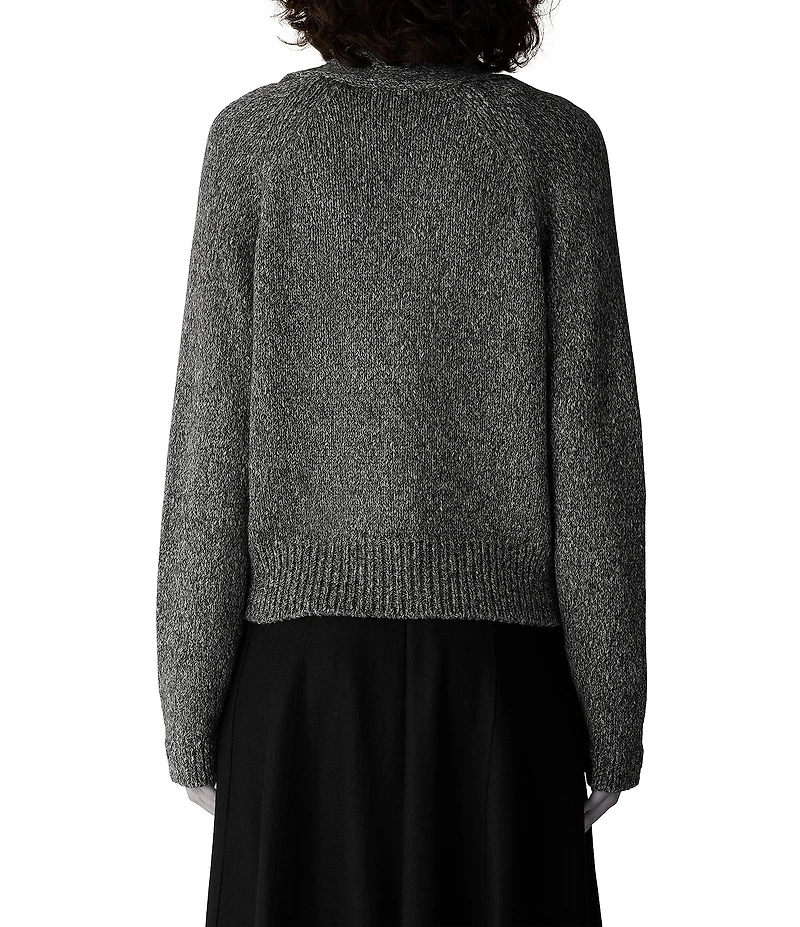 Eileen Fisher Surplice V-Neck Long Sleeve Sweater