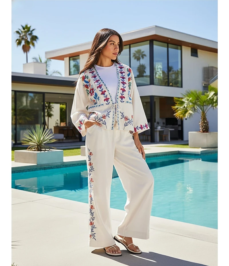 Eileen Fisher Tencel Jersey Knit Crew Neck Long Shell Tank