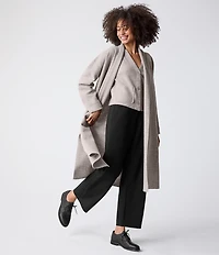 Eileen Fisher Tencel™ Lyocell Double Knit Wide Leg Pull-On Ankle Pants