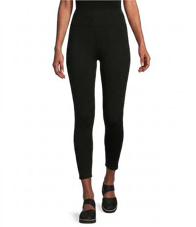 Eileen Fisher Tencel™ Organic Cotton Knit Jersey High Waisted Slim Ankle Leggings