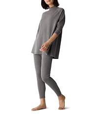 Eileen Fisher Terry Knit High Waisted Ankle Leggings
