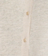 Eileen Fisher Textural Organic Linen Blend Knit Relaxed Collar Long Sleeve Cardigan