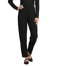 Eileen Fisher Texture Stretch Rib Knit Lantern Ankle Pants