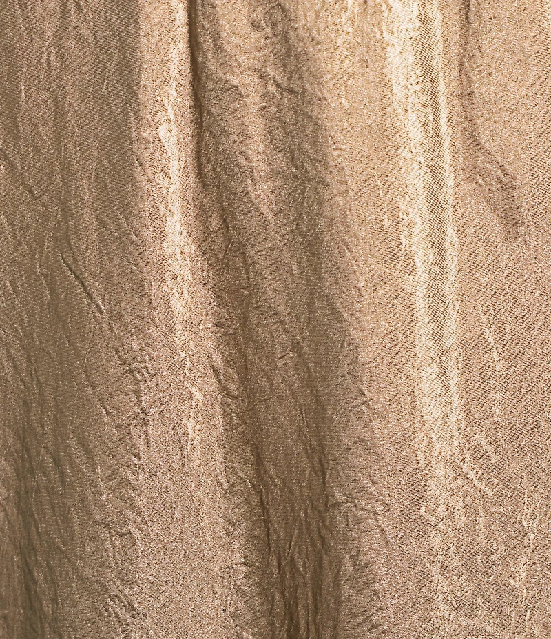 Eileen Fisher Textured Satin Elastic Waist Bias Maxi Skirt