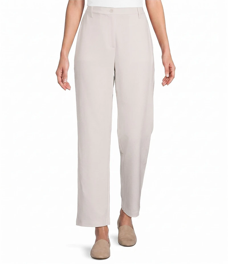 Eileen Fisher Washable Flex Ponte Double Knit High Waisted Pants