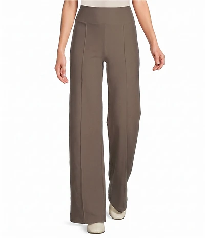Eileen Fisher Washable Stretch Crepe High Waisted Pintuck Detail Pull-On Pants