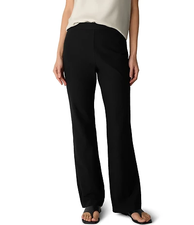 Eileen Fisher Washable Stretch Crepe Pull-On Pants
