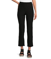 Eileen Fisher Washable Stretch Crepe Slim Leg Cropped Pants