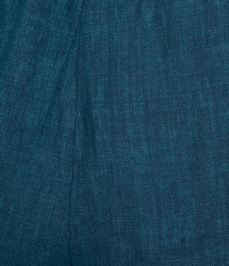 Eileen Fisher Washed Organic Linen Elastic Waist Wide Leg Cropped Pants