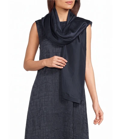 Eileen Fisher Washed Silk One Size Silk Scarf