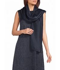 Eileen Fisher Washed Silk One Size Silk Scarf