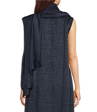 Eileen Fisher Washed Silk One Size Silk Scarf
